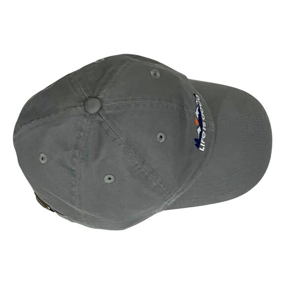 Life Is Good Hat Cap Gray Mountains Embroidered Strap Back Cotton Adjustable - Picture 6 of 8